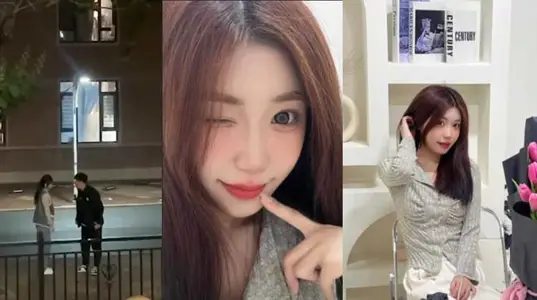 大连工业大学【刘欣怡】拍裸照和自慰视频给炮友看，绿帽男友发现当街怒扇还后曝光